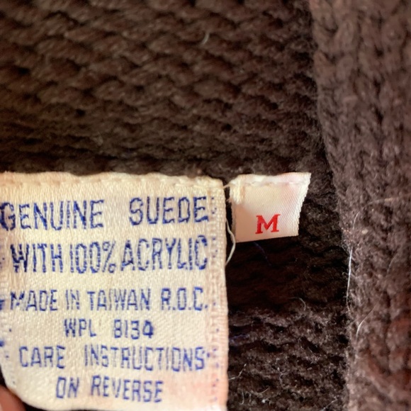 70s Hoodie Swede Sweater Size Medium Awesome Look in near perfect shape Brown - Picture 11 of 11